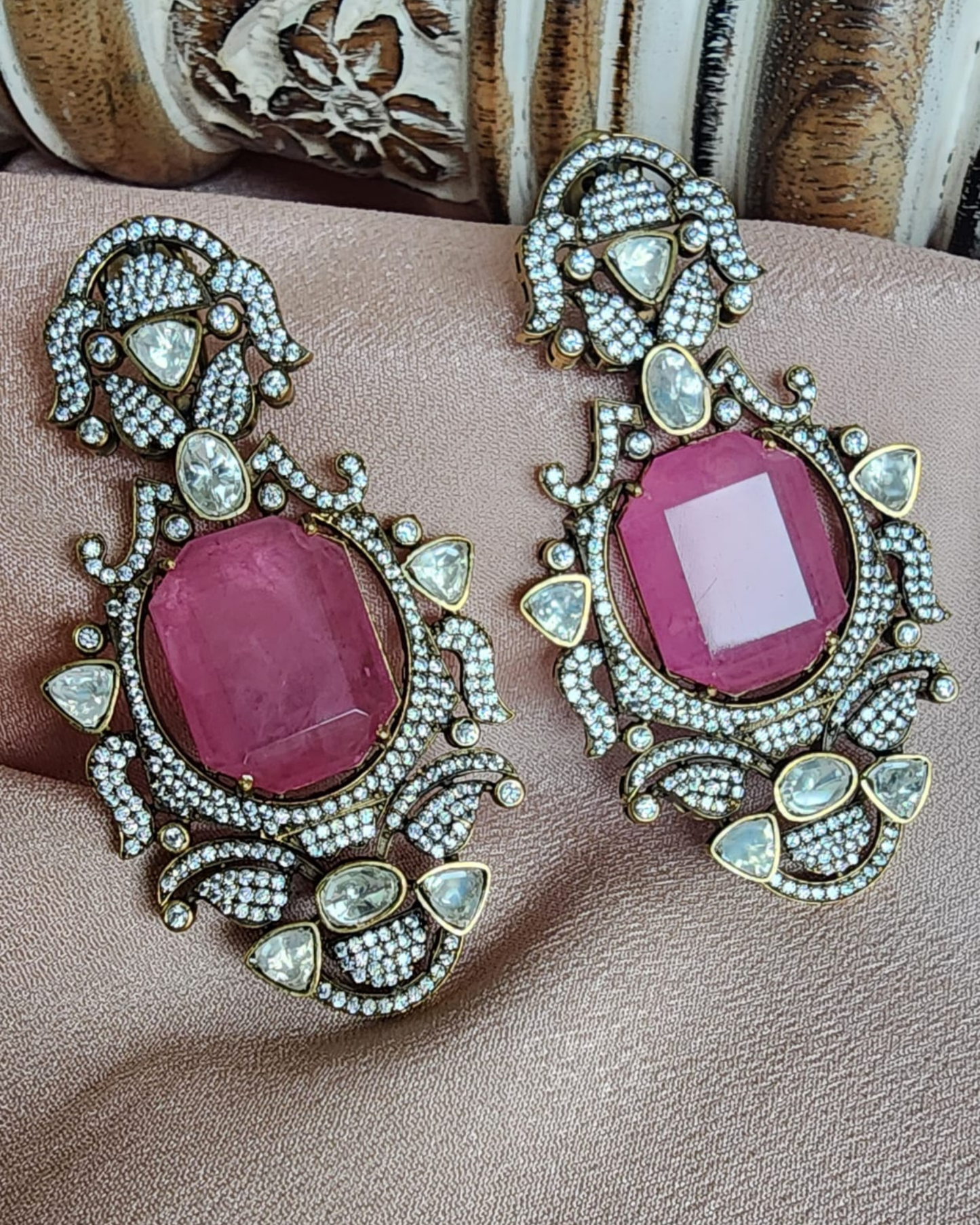 Panchi Kundan Doublet Earrings