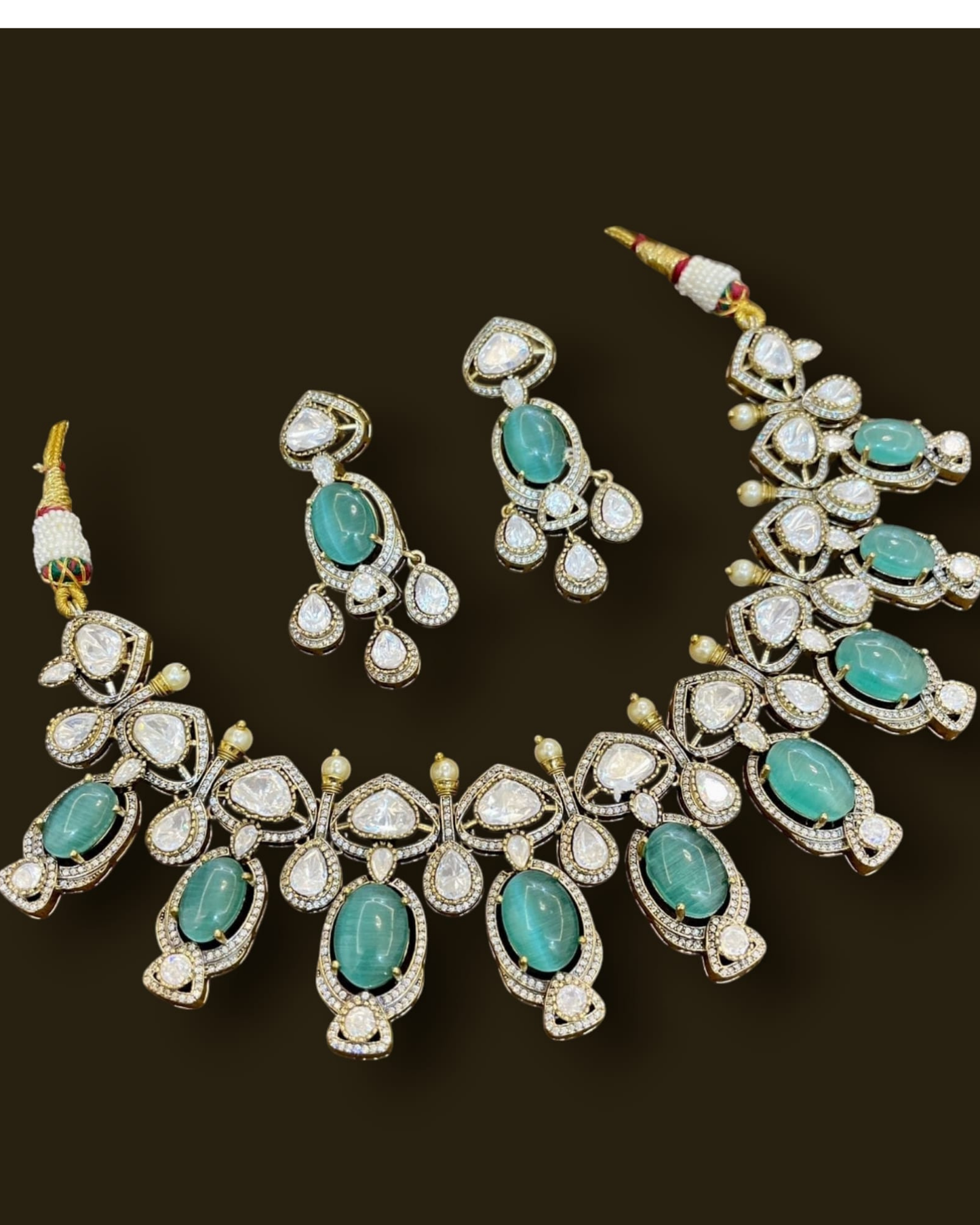Moissanite Polki Necklace