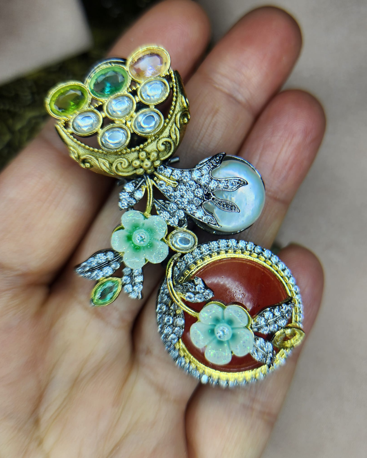 Earrings Finish with a 3D