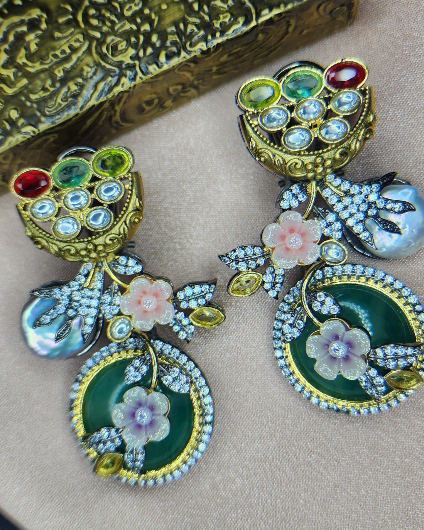 3D Style Victorian Finish Jhumka